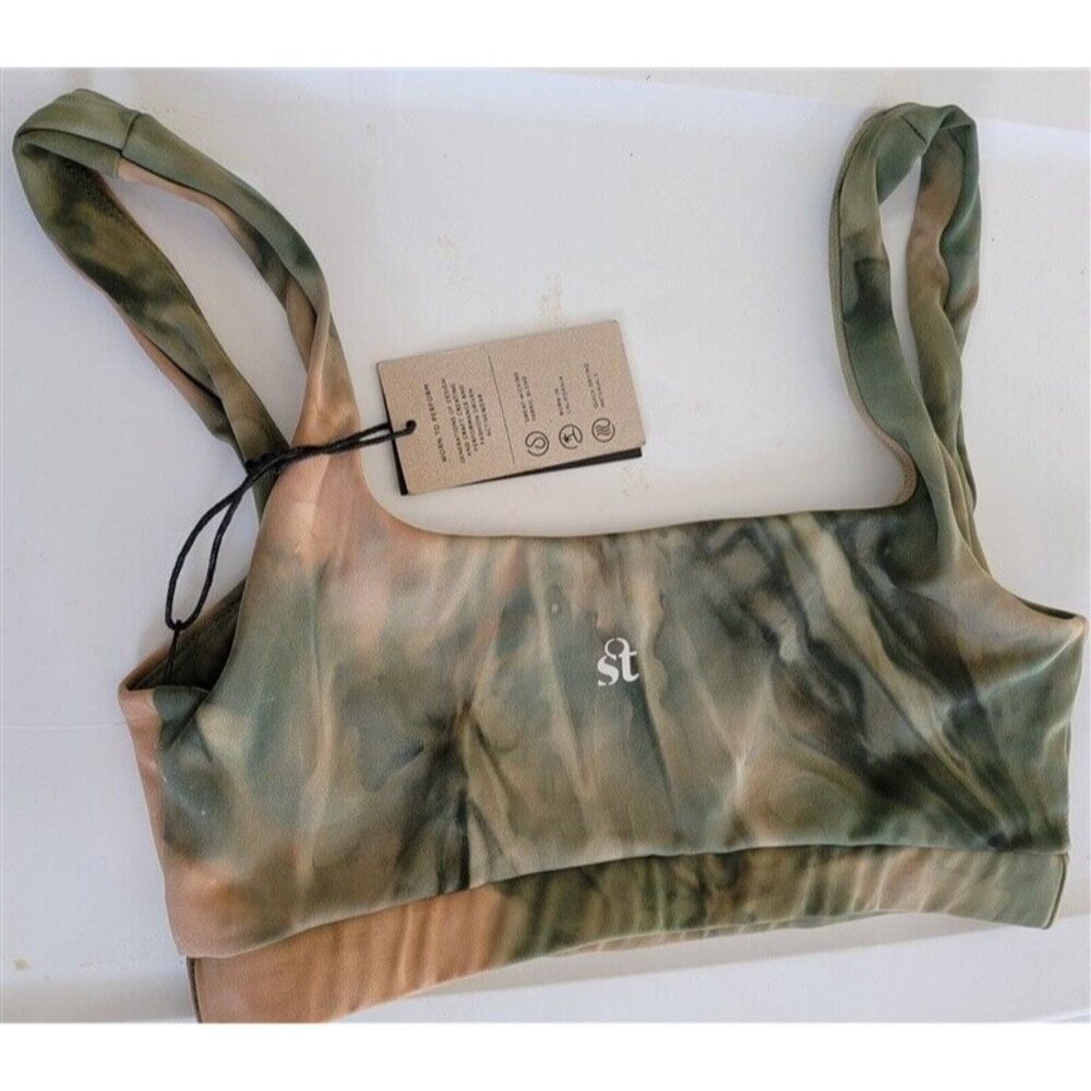 NWT Strut This M Watercolor Camo Sports Bra 116621